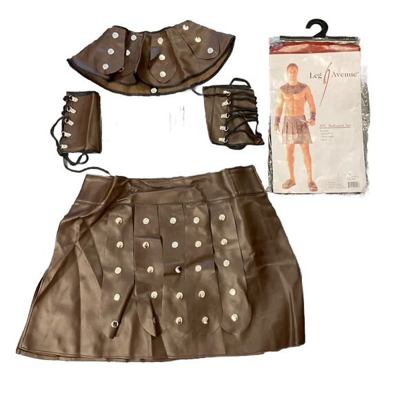 Leg Avenue 3pcs Barbarian set Men Halloween Costumes One Size Fits Most NWOT - Picture 1 of 7